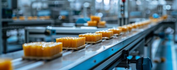 Poster - Automated cookie production line in a commercial bakery