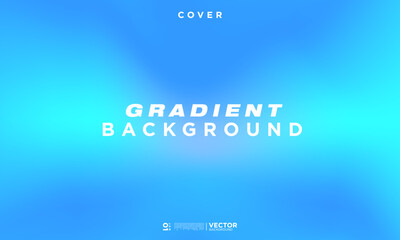Fototapete - Beautiful Blue Azure Blurred Background. Blue and white gradient wallpaper. Perfect for app, web design, webpages, banners, greeting cards, backgrounds, templates. Vector Illustration. 
