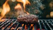 © Kanan - Close-up of burger roasting on barbecue grill