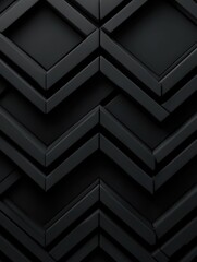 Poster - Mesmerizing Hexagonal Geometric Pattern with Depth Enhancing Lines in Retro 60s Inspired Aesthetic  Abstract visually striking digital with a harmonious modern and futuristic feel