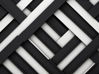 Canvas Print - Symmetrical and minimalist geometric pattern composed of intersecting bold lines forming triangular shapes  Architectural and digital abstract design with sharp angles and a modern elegant aesthetic