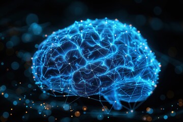Poster - Digital Brain Illustration