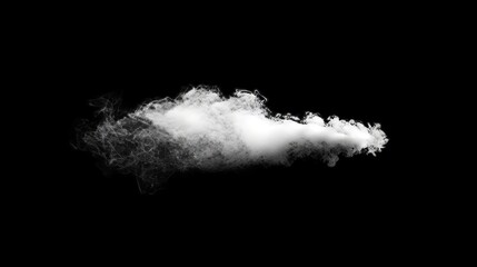 Aufkleber - The image depicts a panoramic scene filled with clouds, mist, or smog against a black background, creating a swirling gray smoke effect that works well in logos or as a wallpaper
