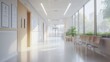 © lia - Hospital Hallway With Chairs And Sunlight