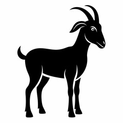 Poster - Goat silhouette vector illustration	
