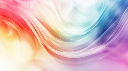 Leinwandbilder - abstract colorful background with smooth lines in it, rainbow colors.