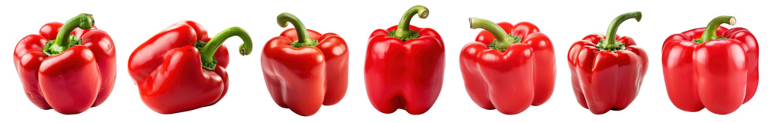 Canvas Print - Peppers png cut out element set