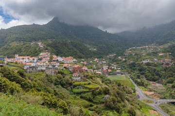 Views of the city of Boaventura and its surroundings on the island of Madeira