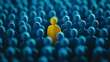 © CYBERUSS - A conceptual photo of a human figure icon, symbolizing recruitment or talent selection, representing of finding the right person in HR, We are hiring and Job vacancy concept.