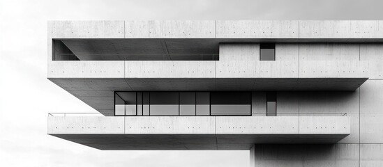 Poster - Minimalist Concrete Building Architecture