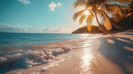 Canvas Print - Tropical Beach Sunset