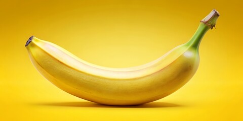 Vibrant and realistic of a ripe banana , fruit, yellow, healthy, tropical, organic, isolated, fresh, snack, food, peel, delicious