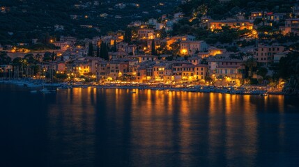 Wall Mural - Villefranche sur Mer, France. Seaside town on the French Riviera (or CÃ´te d'Azur).