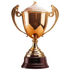 Trophy and achievement award, featuring a golden trophy cup symbolizing success, victory, and recognition. Perfect for topics related to sports, competitions, and awards.