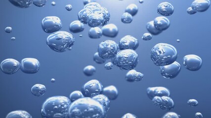 Wall Mural - Reflective Bubbles Underwater