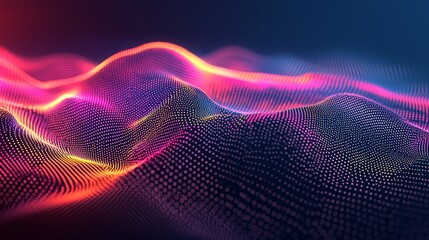 Poster - big data concept. digital neural networks. stock market introduction. the future of cyberspace. abst