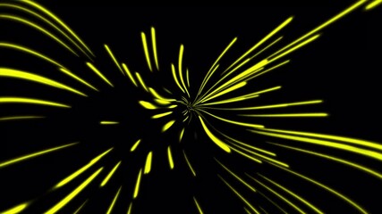 Poster - Abstract tunnel of a yellow spectrum background .Digital Design Concept.