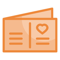 Poster - Love Postcard Icon Element For Design