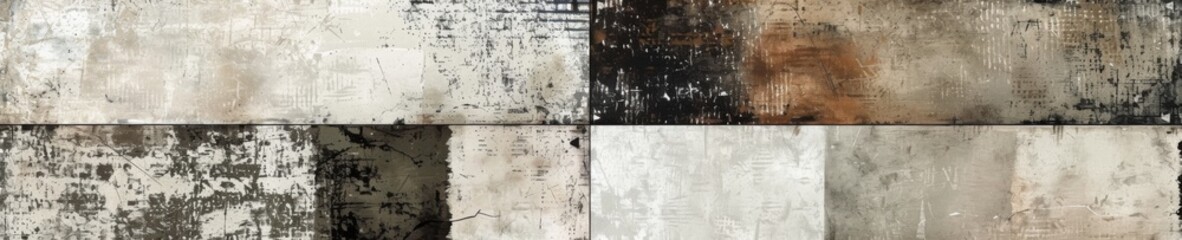 Wall Mural - Abstract background with grunge and worn textures 