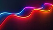 © PimPhoto - Abstract neon light lines background. Glowing led light line beam collection. Bright luminous fluorescent bar stick lines