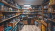 © SK Collection - A store room with a well-organized collection of hobby materials and project kits.
