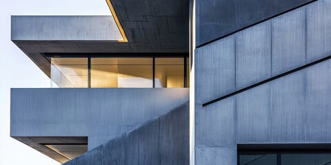 Canvas Print - a building with a lot of windows and a balcony