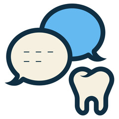 Wall Mural - dental consultation icon