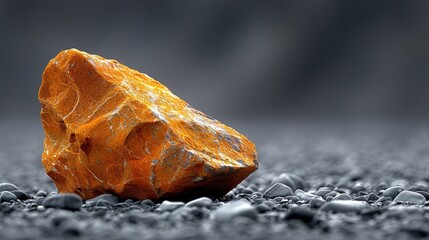 Yellow colourful rocks and stones - formation like moon surface on earth 