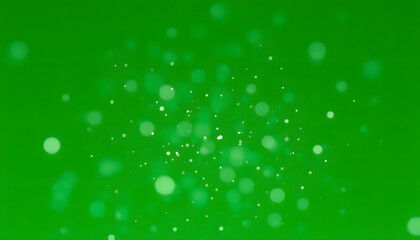 Wall Mural - Bokeh Random, Particles With Bokeh On Green Screen isolated with white highlights, png