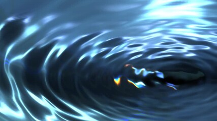 Poster - Blue water background animation with ripples