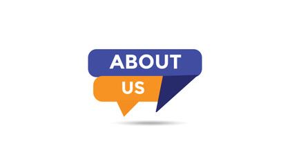 Wall Mural - About us button web banner templates. Vector Illustration 