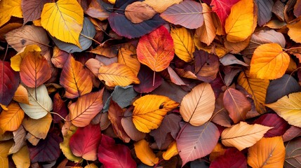 Poster - Autumn leaves background