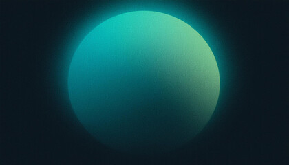 abstract green grainy planet, black background vibrant gradient