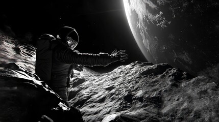 Wall Mural - an image of the earth taken from space with a high resolution.