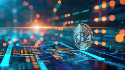 Poster - crypto lending platform with borrower and lender interactions, peer-to-peer and transparent.