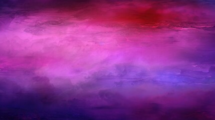 Wall Mural -   A vibrant artwork featuring a purple-red background, centralized purple-red cloud, and a secondary purple-red cloud in the midsection of the canvas