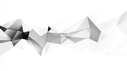 Poster - A wave of particles based on technology. Big data visualization on a background with motion dots. Stock image. 3D rendering.