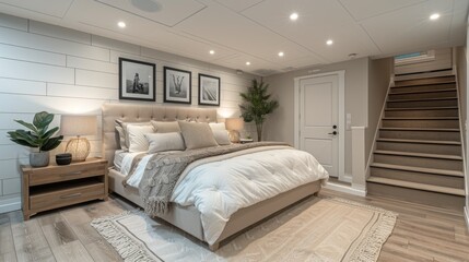 convert your basement into a modern guest suite, complete with a comfortable bed, ensuite bathroom, 