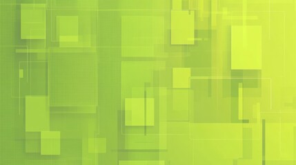 Abstract Green Geometric Background Design with Rectangles and Squares