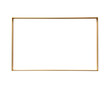 © IBEX.Media - Minimalist gold rectangular frame, isolated on a white background, ideal for modern design projects or artwork display