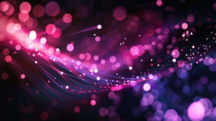 Abstract tech background featuring illuminated fiber optic connections, a quantum computing network system, and global electronic intelligence.