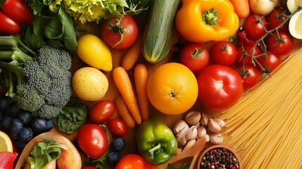 Fresh Vegetable and Fruit Assortment