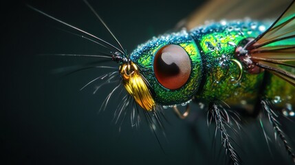 Close-Up of a Green Fly