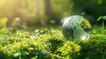 Aufkleber - Globe with carbon tax reduction concept overlay