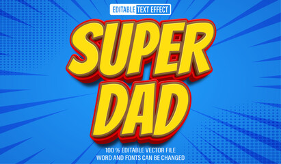 Leinwandbilder - Editable 3d text style effect - Super Dead Cartoon text effect Template