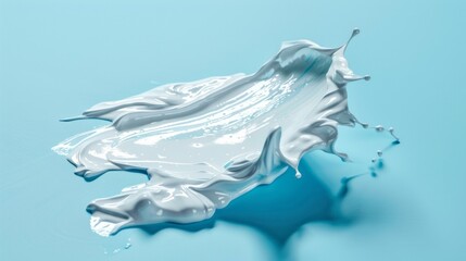 Aufkleber - A striking splash creates dynamic shapes, showcasing the beauty of fluidity against a calming aqua background