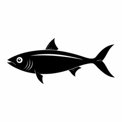 Wall Mural - Sardine Black silhouette