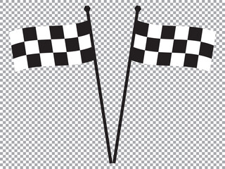 Racing flag icon vector illustration. checkered flag vector .Star symbol and simple black flag icon.