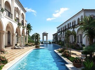 Poster - Luxury Villa with Pool and Ocean View