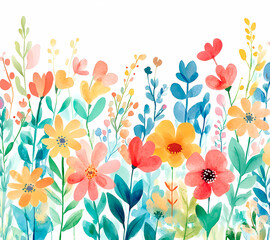 Background with flowers